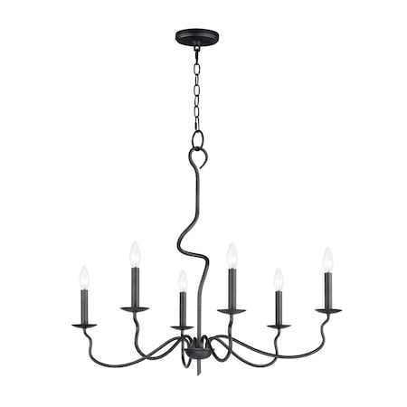 Maxim Lighting Padrona 6-Light Chandelier 27706BO